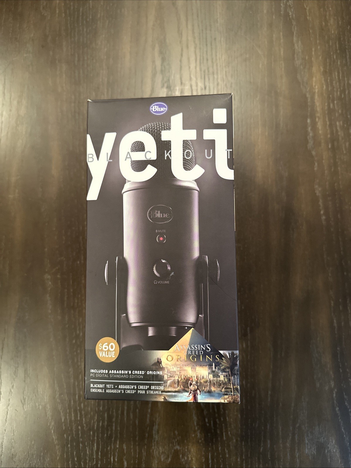 Blue Yeti Microphone with Microphone Stand, Black