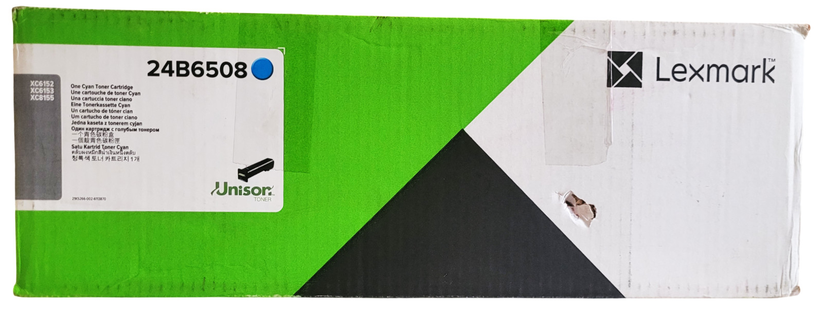 Lexmark 24B6508 Cyan Toner Cartridge New Sealed With Open Box
