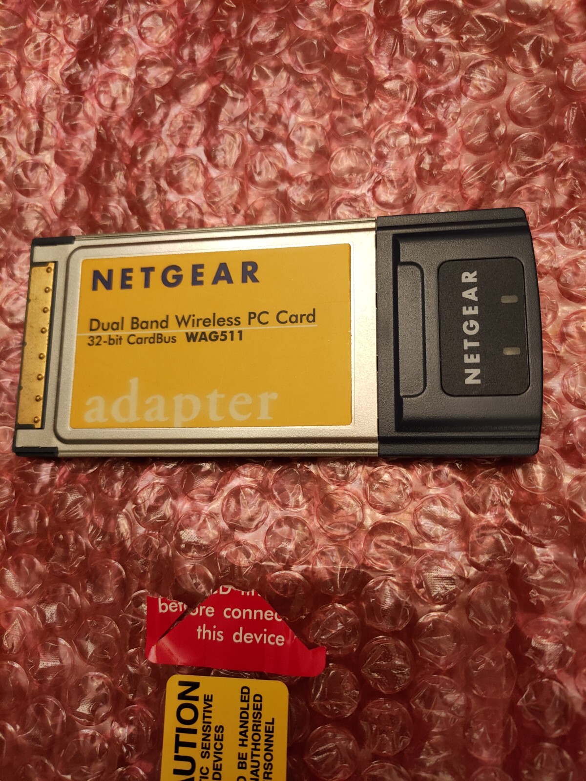 Netgear Dual Band Wireless PC Card 32-bit CardBus WAG511 2.4/5 GHz 802.11a/b/g
