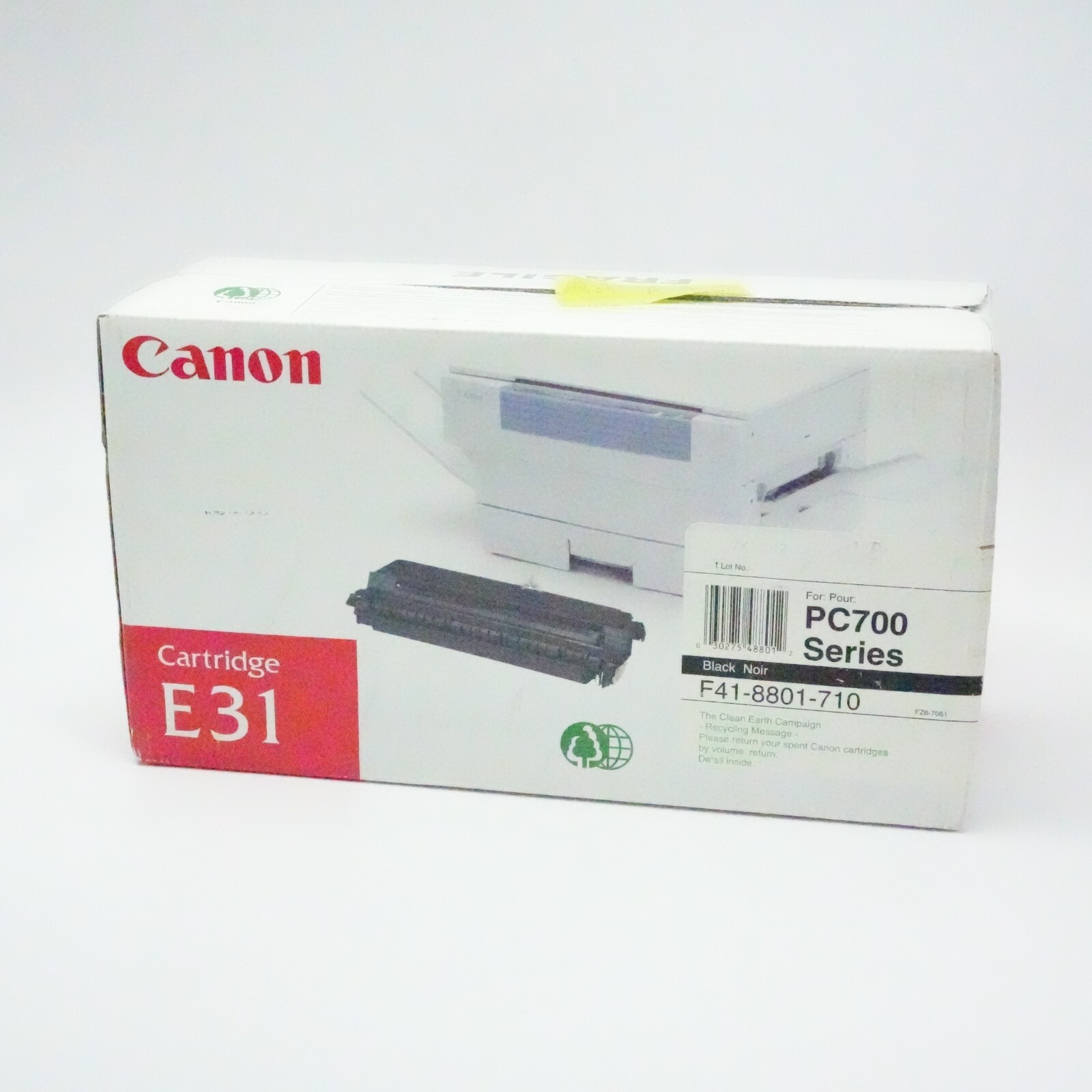 Genuine Canon E31 Black REPLACEMENT Cartridge, OEM - NEW PC700 F41-8800-710