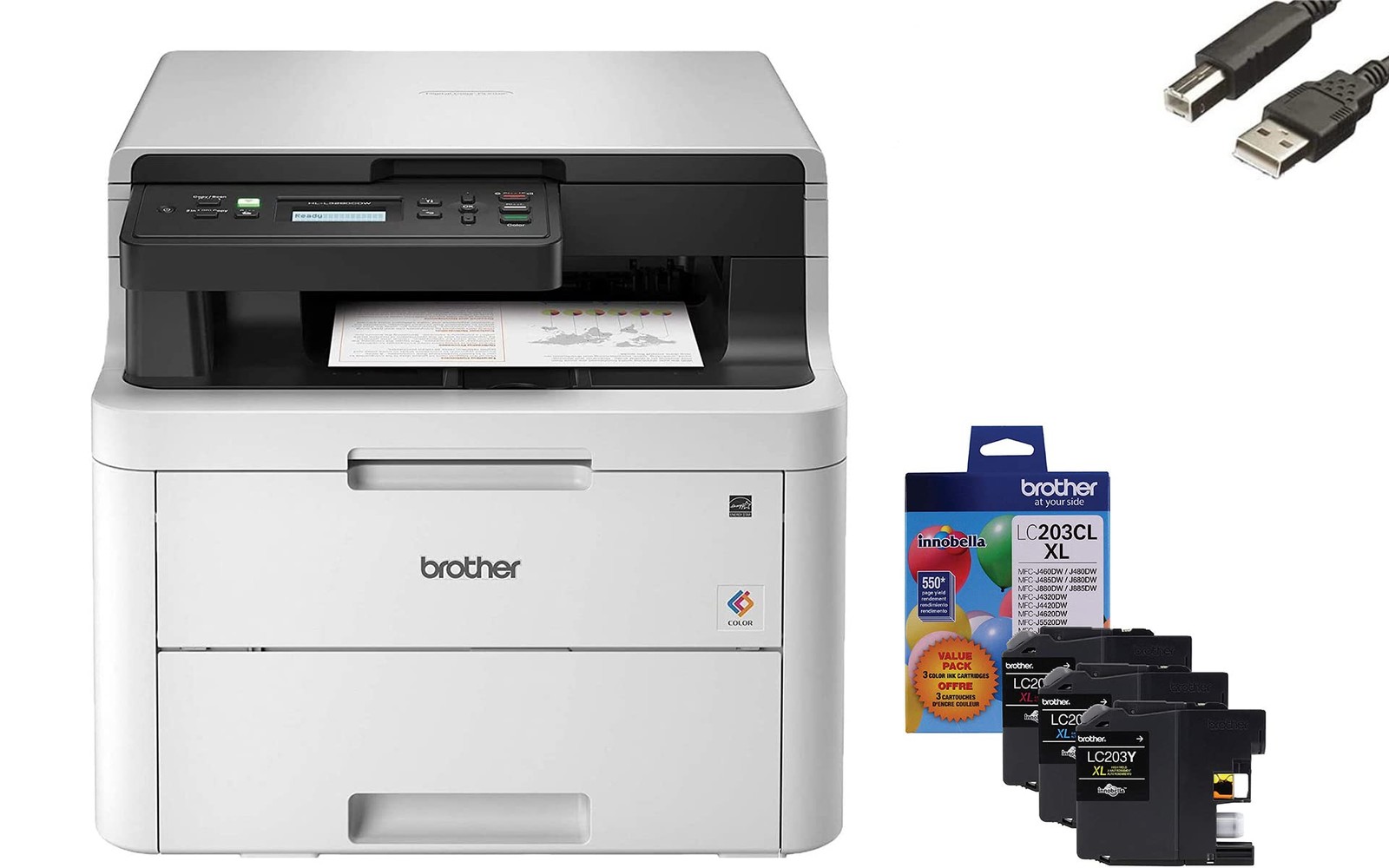 Brother HL-L3290CDW Wireless Compact Digital Color Laser All-In-One