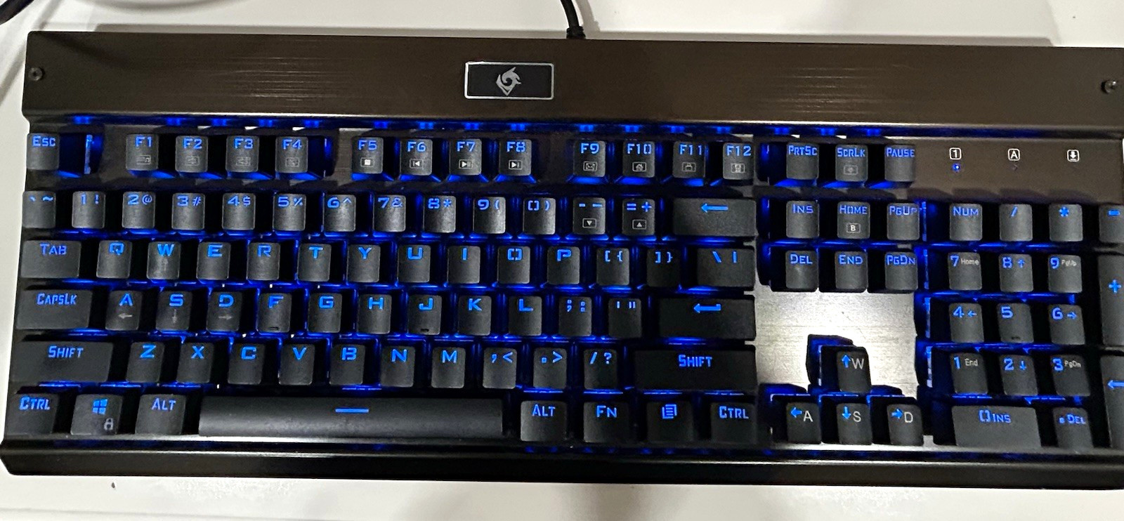 EagleTec ET-KG010 Wired USB Mechanical Illuminated Keyboard Black QWERTY EN
