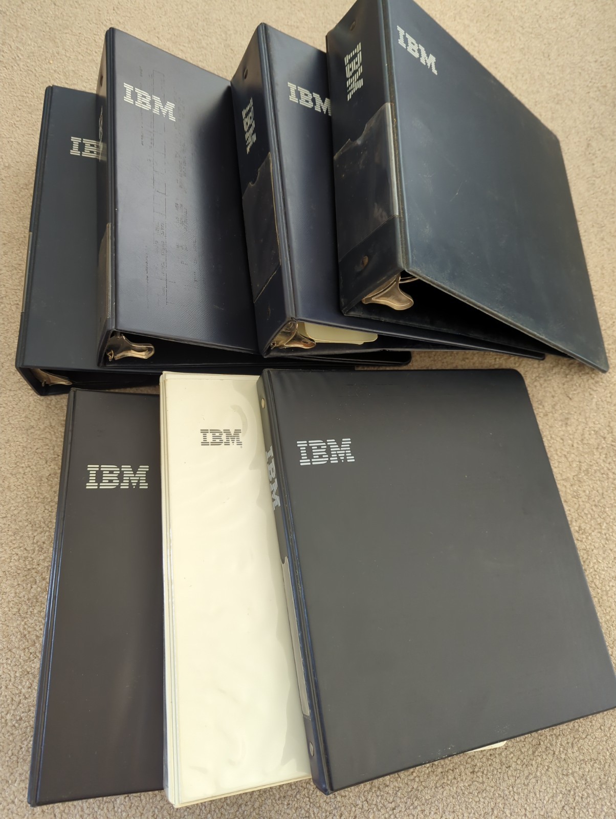 Original IBM 3 Ring Binder | Lot of 7 | Vintage