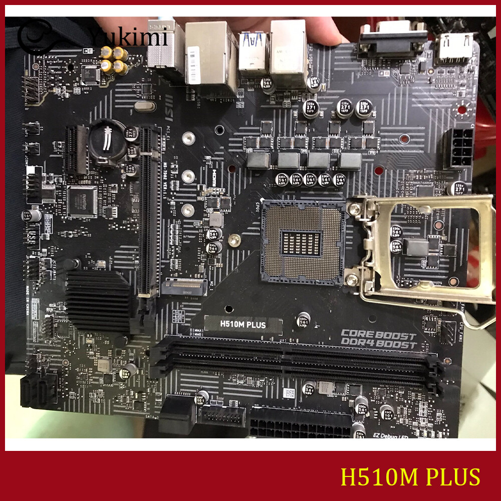 FOR MSI H510M PLUS DDR4*2 LGA 1200 64GB HDMI VGA Mirco-ATX Motherboard Test OK