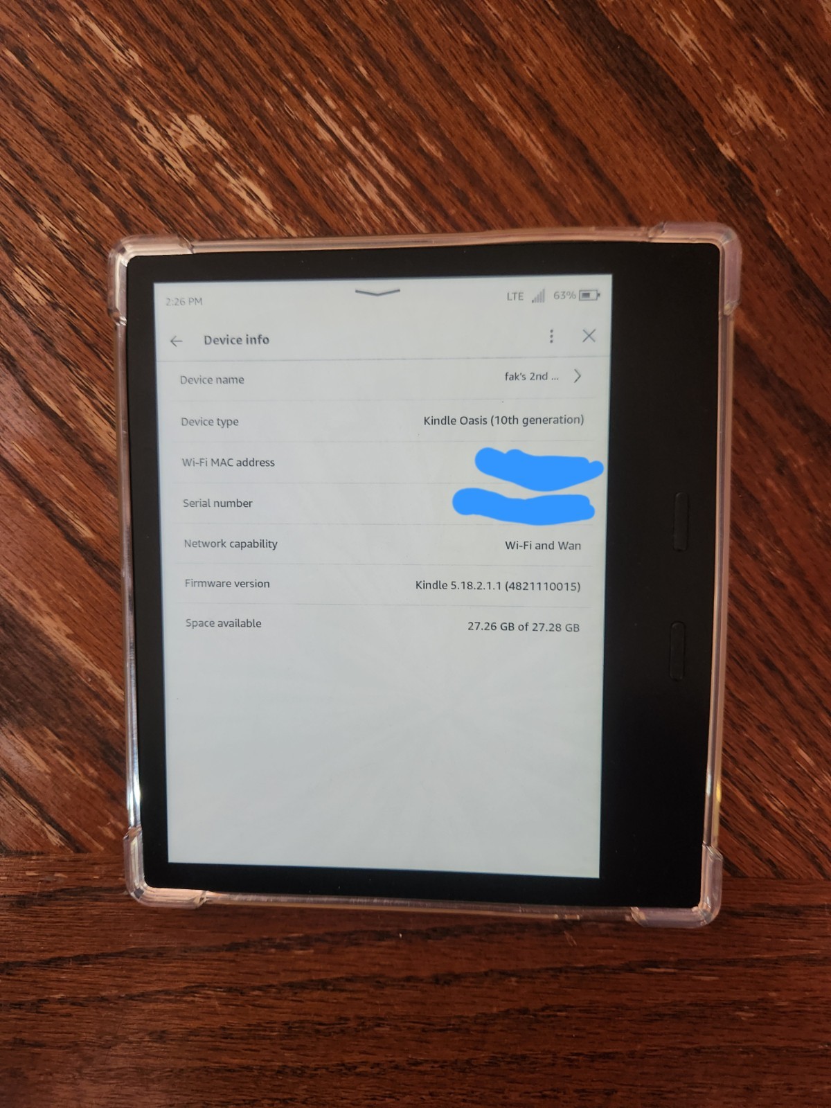 Amazon Kindle Oasis 10th Gen 32GB Wi-Fi Cellular LTE 7in Graphite Bundle W/ Case