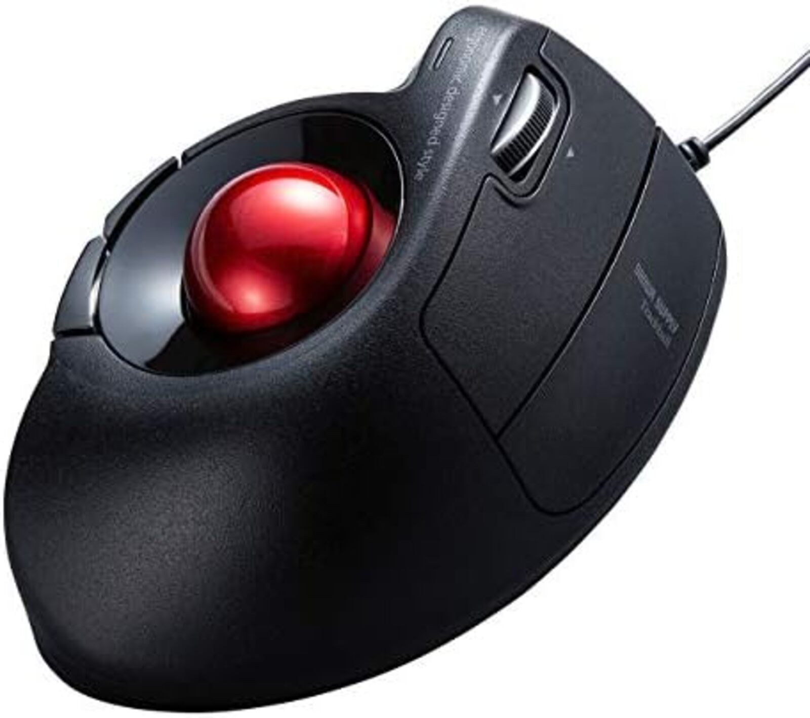 Sanwa Supply Wired Ergo Trackball MA-TB177BK  w/Tracking# New Japan