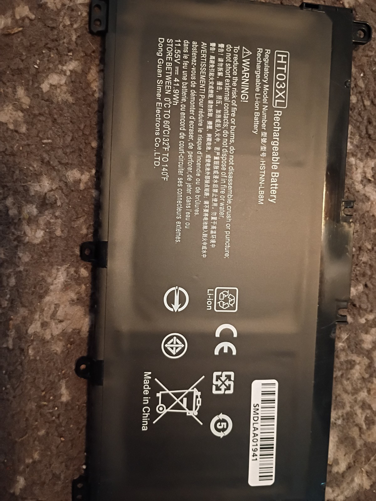 Laptop Battery Replacement HT03XL Rechargeable Battery New Open Package