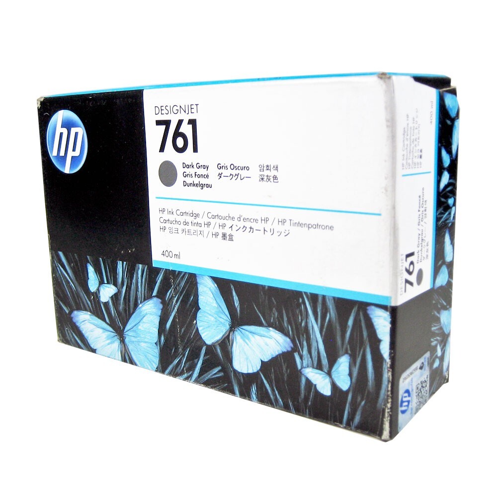 Genuine HP 761 Dark Gray 400ml Ink Cartridge CM996A DesignJet T7100, T7200