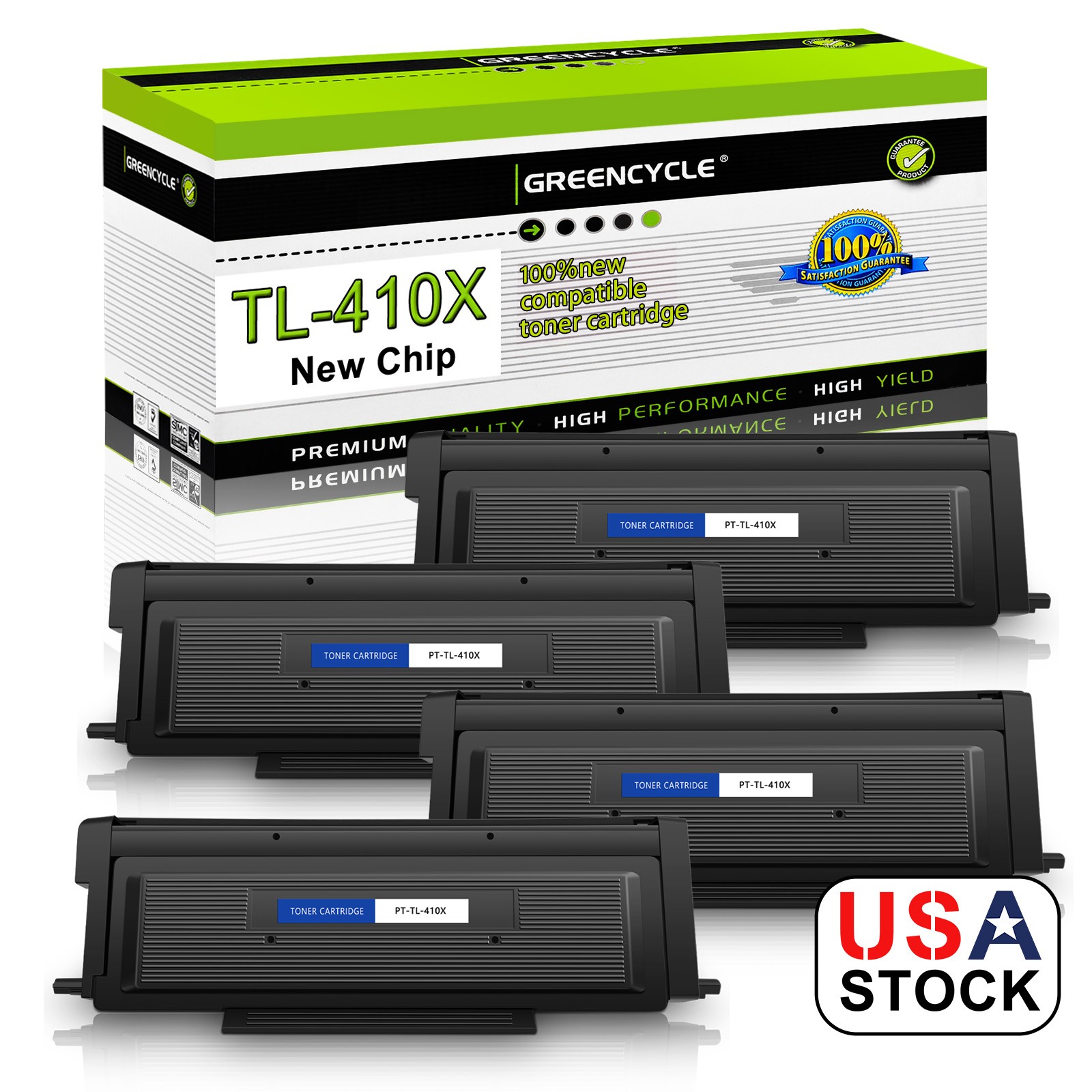 4PK Black TL-410X Toner Cartridge For Pantum P3302DN M7102DN M7100DN M6702DW