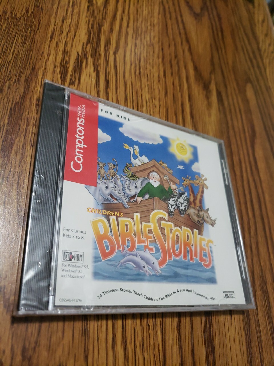 Children's Bible Stories CD-ROM 1996 Comptons New Media New Factory Sealed Rare