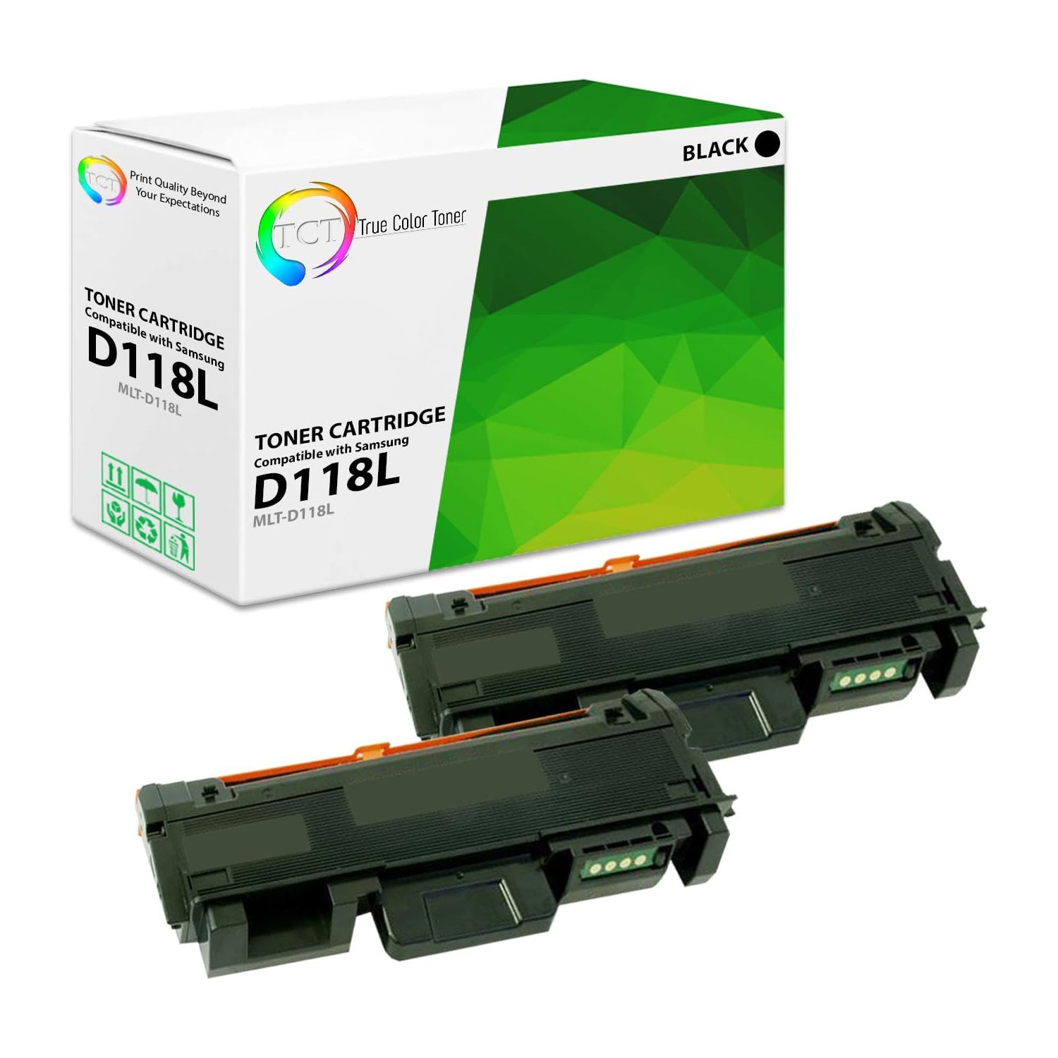 2Pk TCT MLT-D118L HY For Samsung Xpress M3015DW M0365FW Compatible Toner