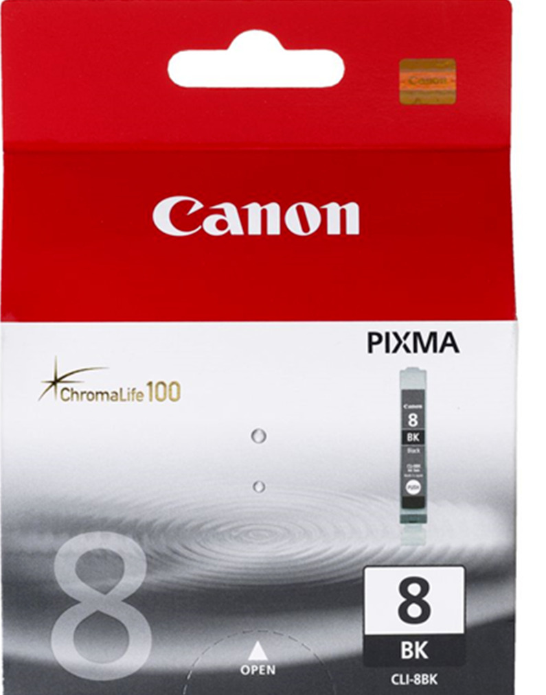 New Genuine Canon CLI-8 Black 2PK Ink Cartridges, PIXMA MP500, PIXUS iP4200
