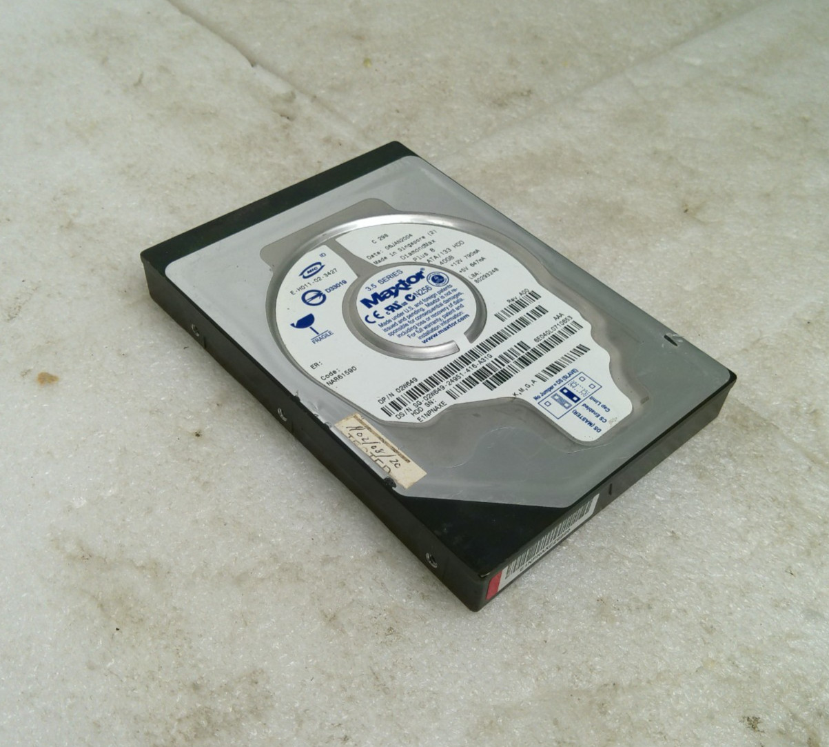 Maxtor 40GB NAR61590 02W649 6E040L K,M,G,A DiamondMax Plus 8 Hard Drive