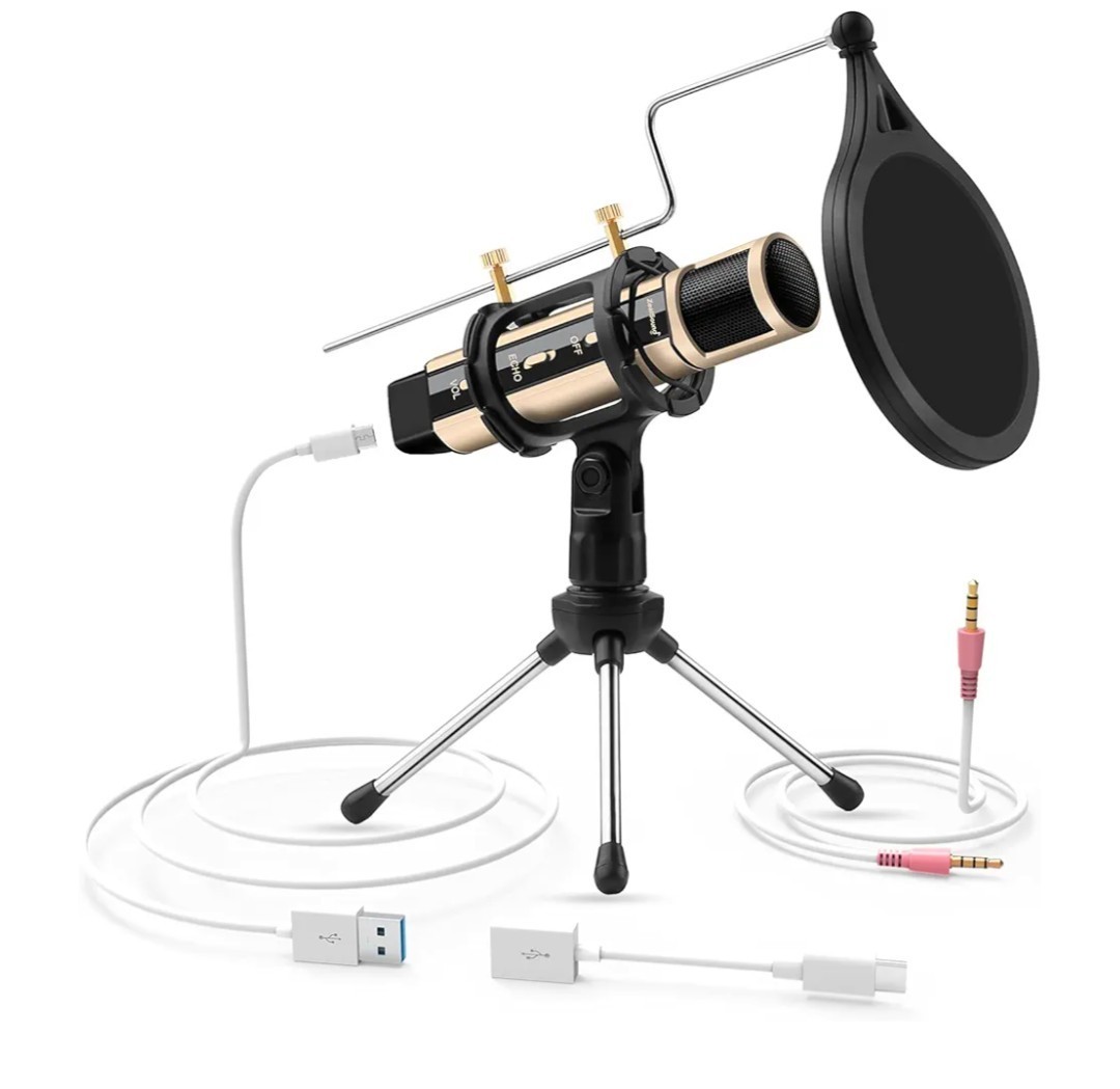 ZealSound Studio Recording Microphone Rose Gold