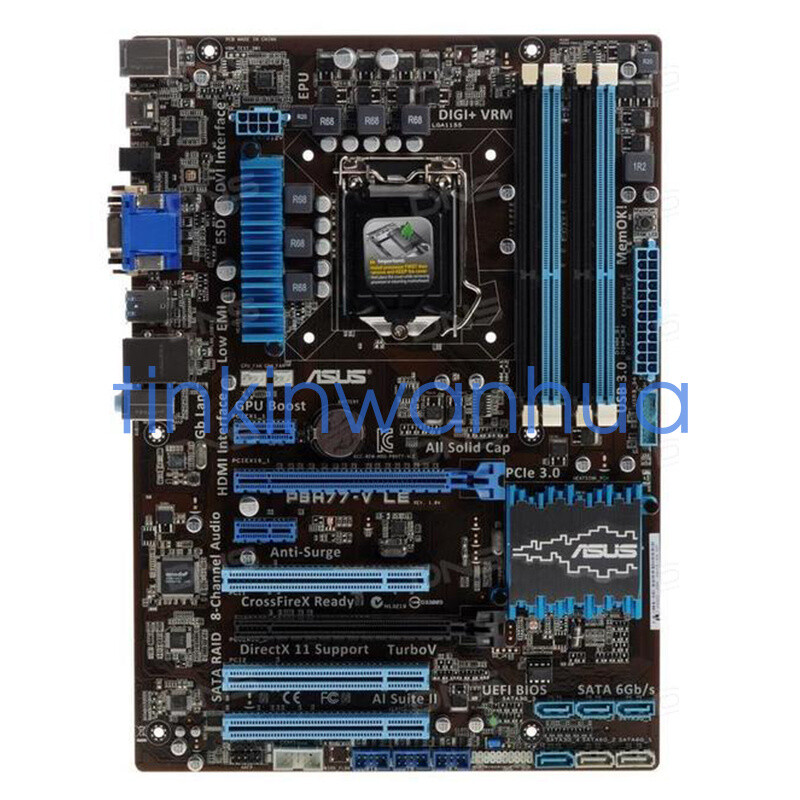 For ASUS P8H77-V LE Motherboard LGA1155 DDR3 USB3.0 SATA3.0 ATX Motherboard