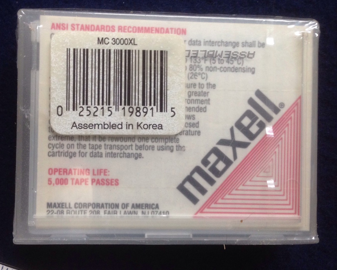  New Sealed Maxwell  Mini Data Cartridge 1/4"