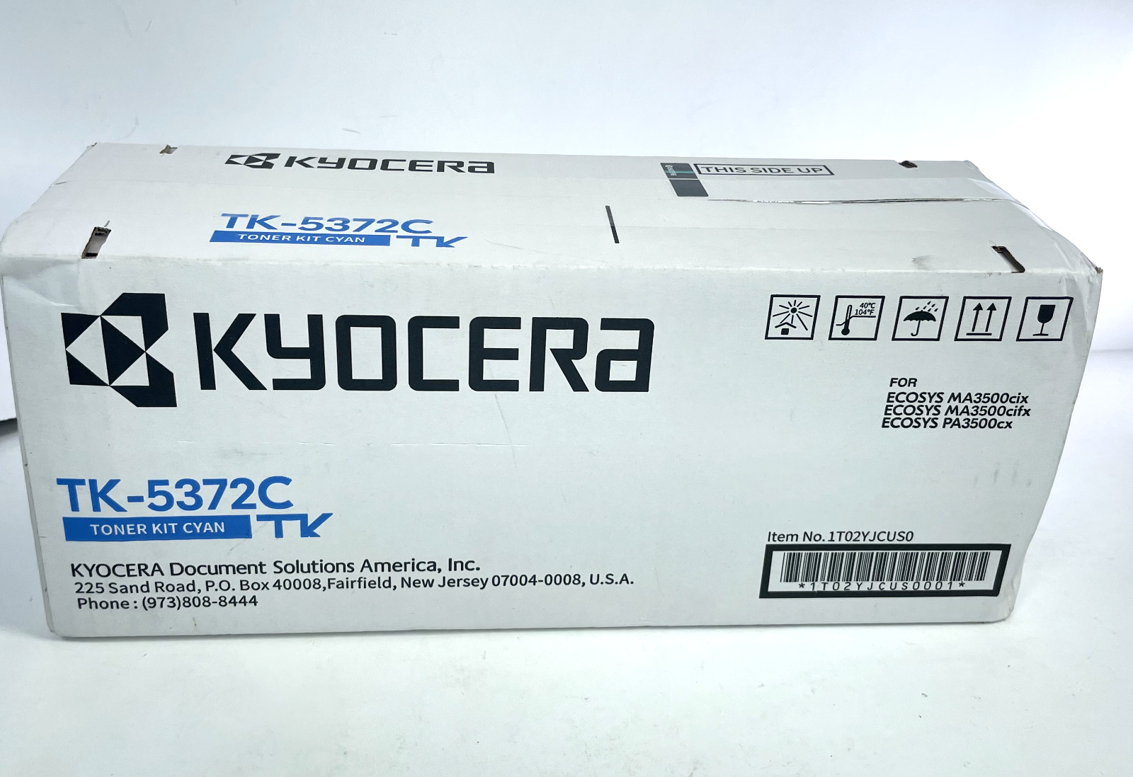 New - Genuine Kyocera TK-5372C CYAN Toner Cartridge