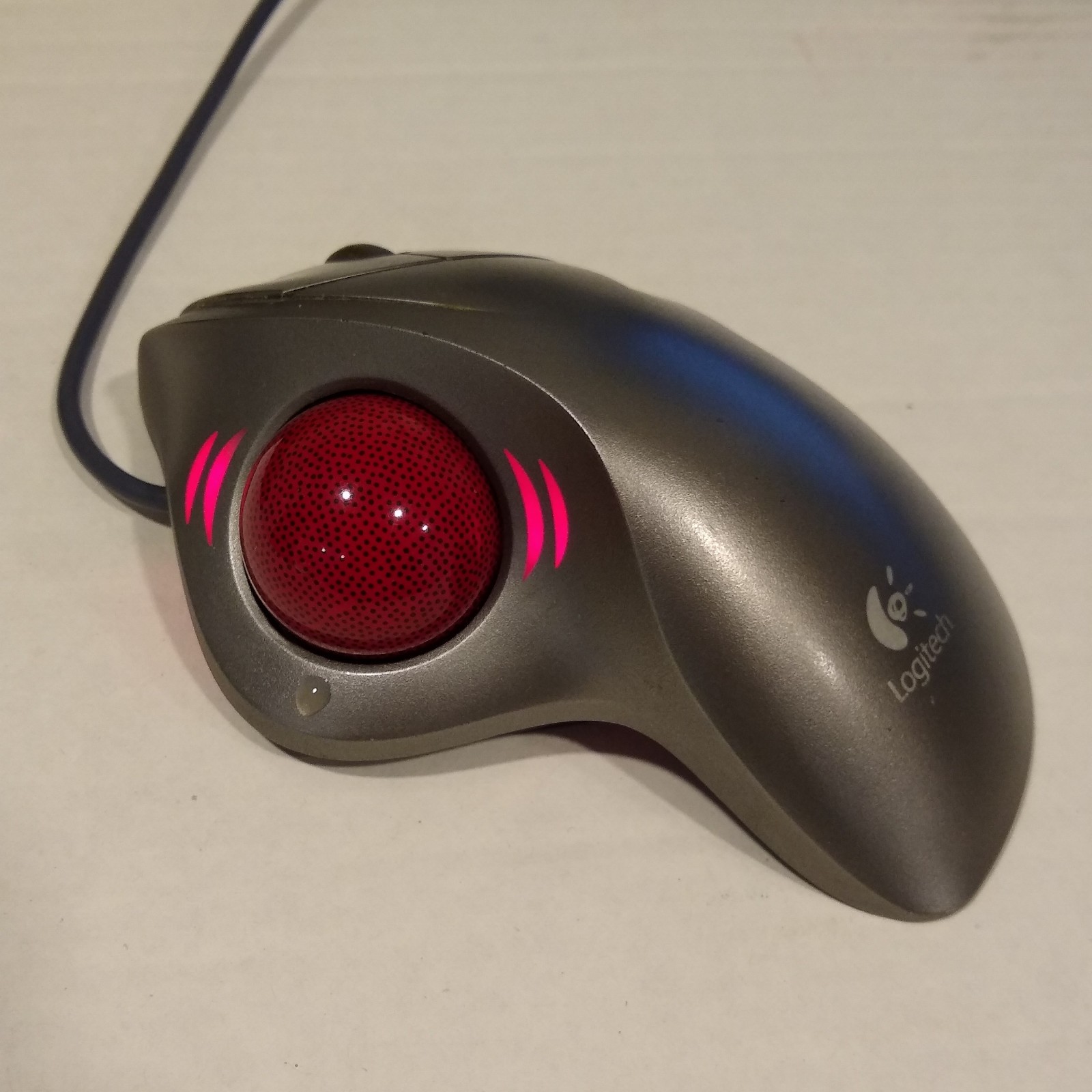 Logitech TrackMan Wheel Mouse USB Optical Trackball Mouse Silver T-BB18 Tested