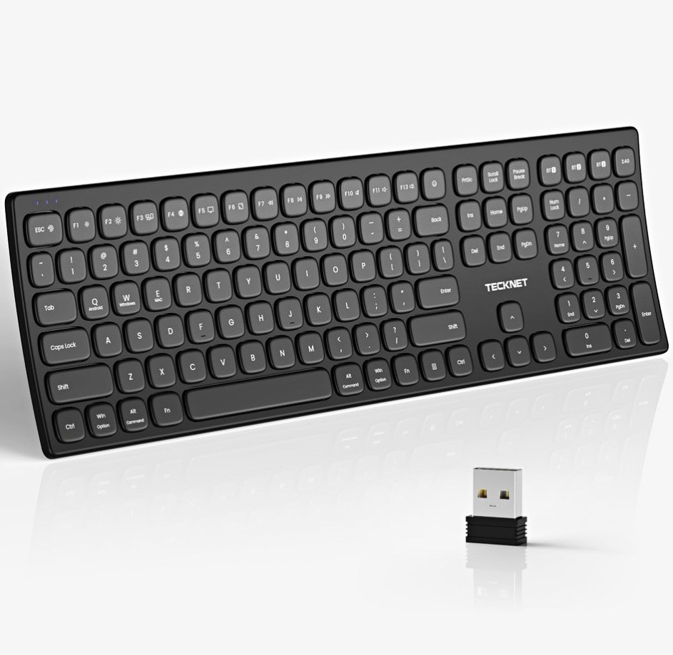 TeckNet Bluetooth 5.0 Wireless Keyboard