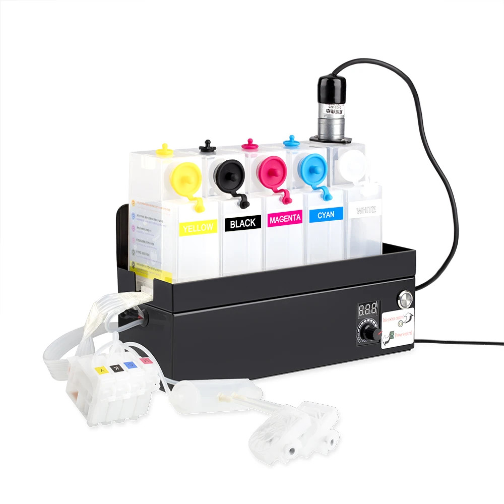 5Color DTF Continuous Ink Supply System CISS for Epson L1800 L805 1390 1400 1410