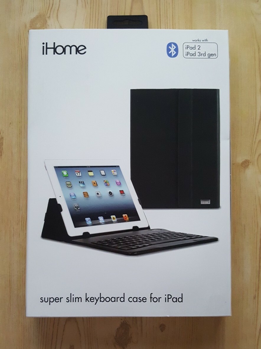 iHome Super Slim Keyboard Case For iPad 2, iPad 3rd Gen, Android USA Seller