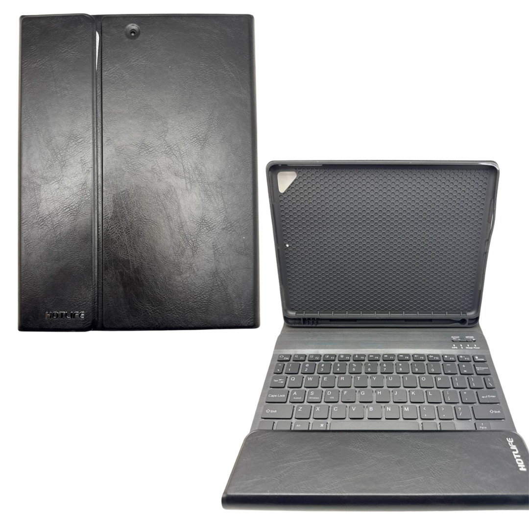 HotLife iPad Keyboard Shiny Black iPad 7th 8th 9th 10.2" Pro 10.5" Air 3rd