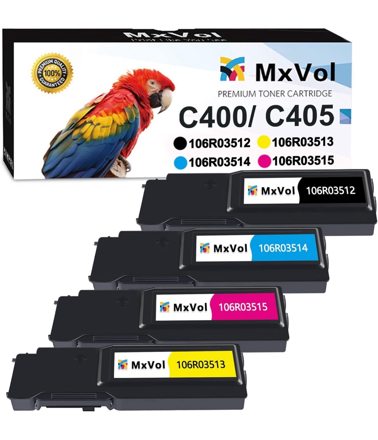 MxVol VersaLink C400 C405 Toner Cartridge Black Cyan Yellow Magenta106R03512 106