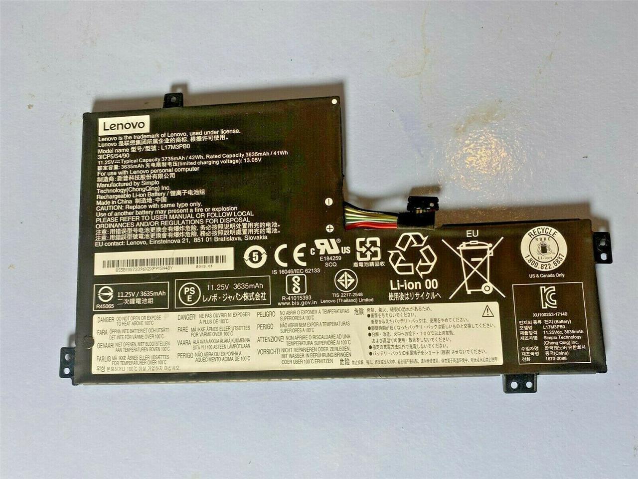 L17M3PB0 L17L3PB0 Battery Lenovo Chromebook 100E 300E 500E Winbook 300E 81M9
