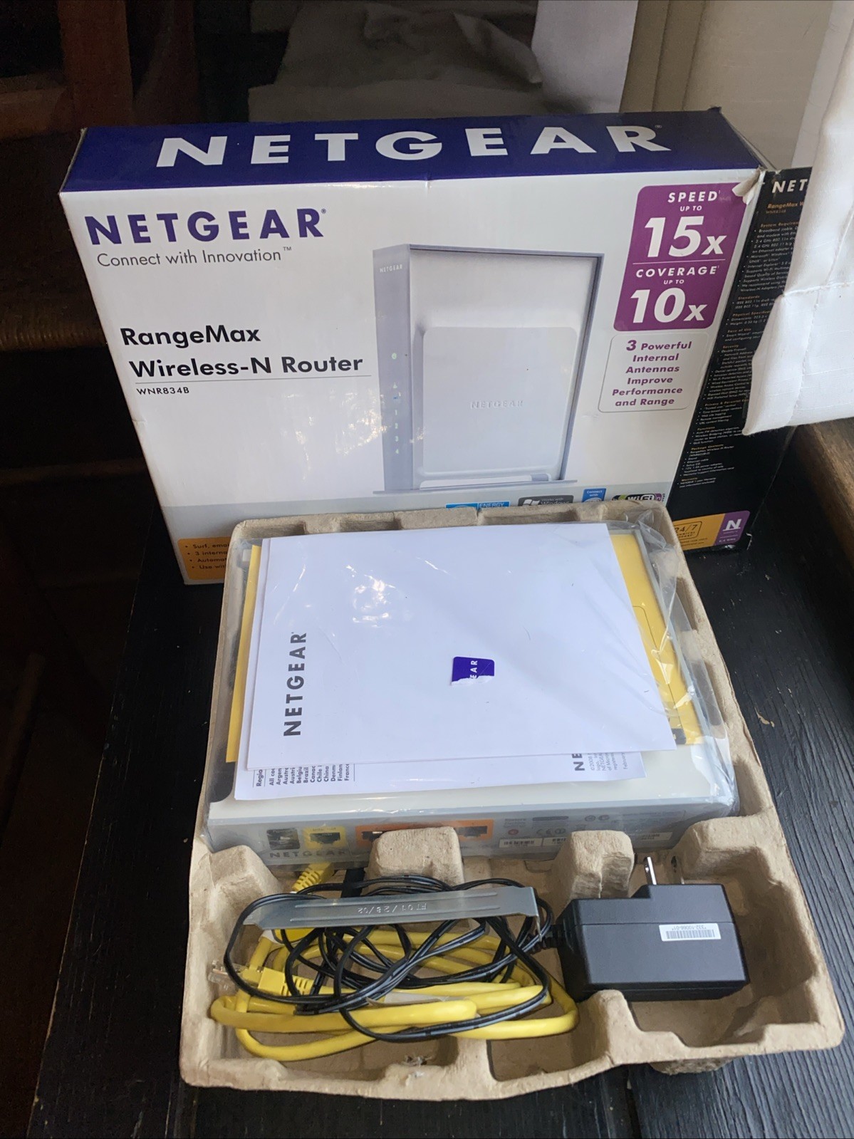 NETGEAR WNR834B-100NAS Rangemax Next Wireless N Router