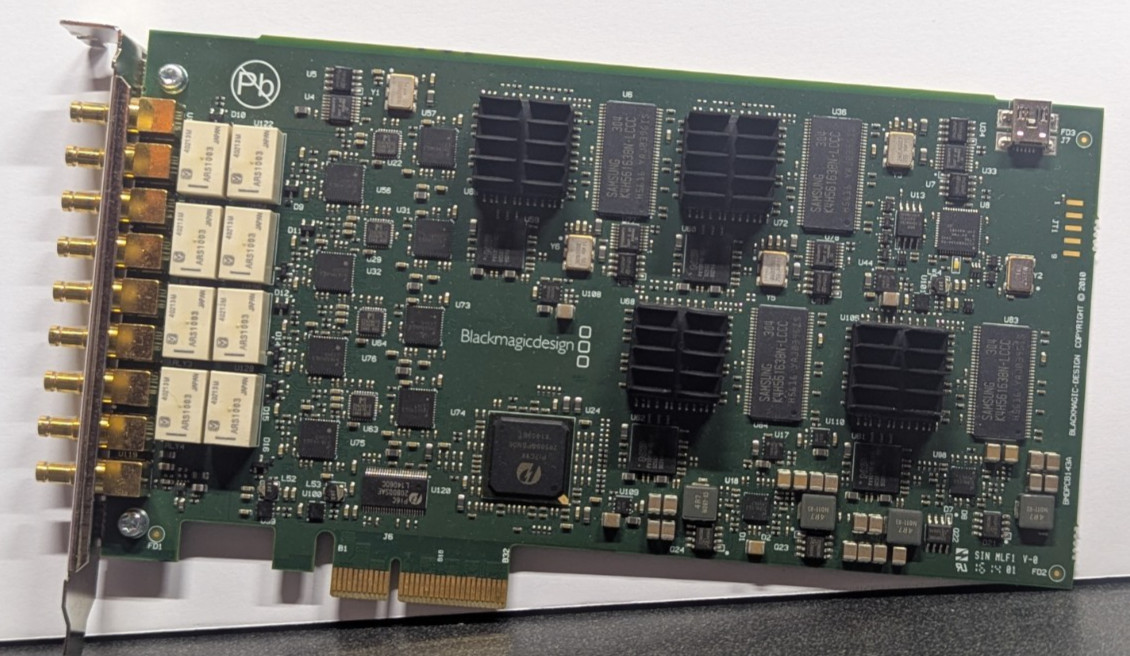 Blackmagic DeckLink Quad SDI Capture Card for CG Machine F/H PCI-e Card