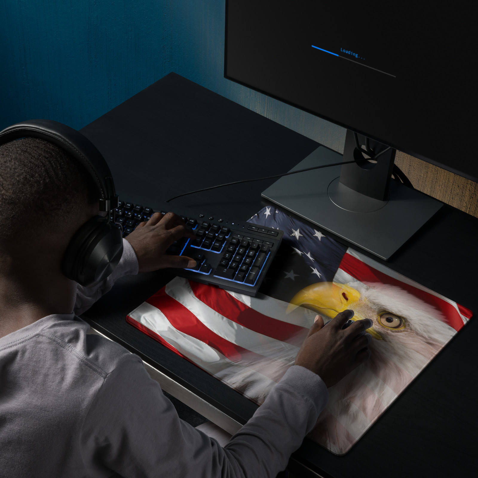 American Flag Patriotic Gaming Mouse Pad