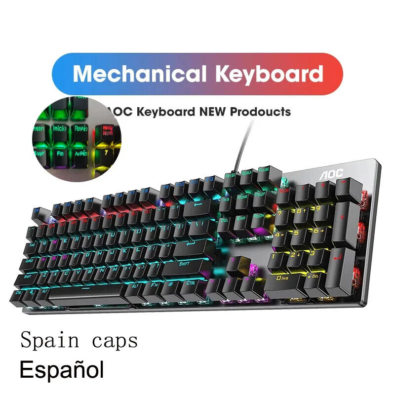 Metal Panel Mechanical Keyboard Esports Full Non-impact Game Computer Keyboard