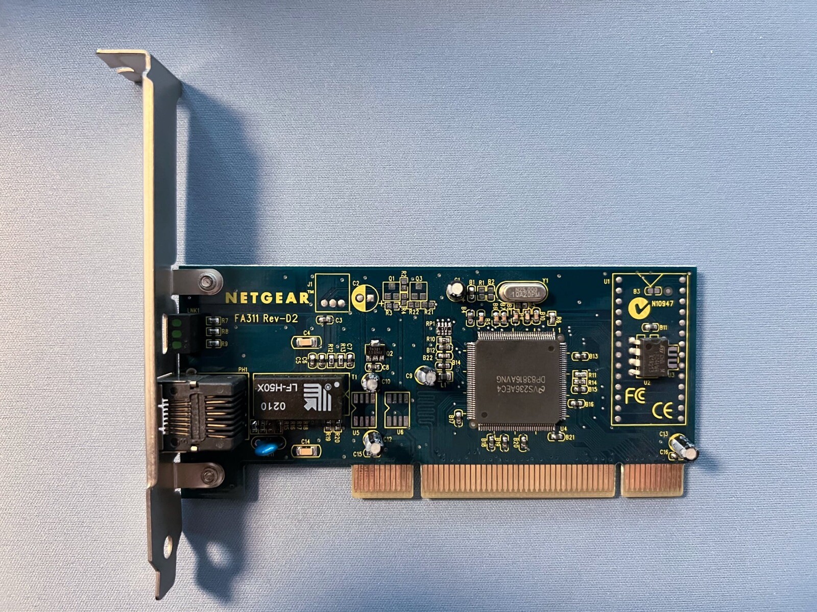Vintage Netgear FA311 10/100 Ethernet LAN Adapter PCI Network Card