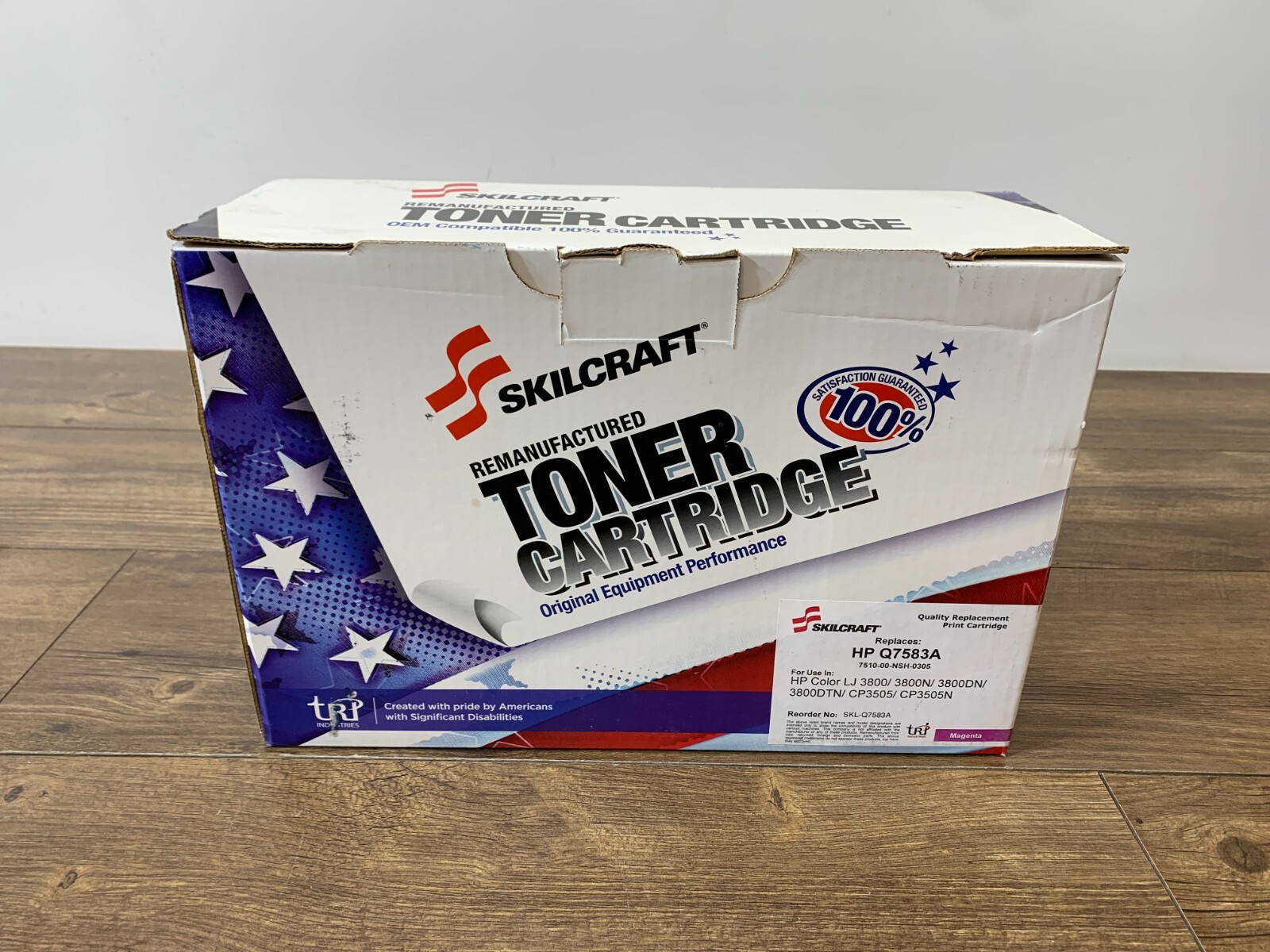 Skilcraft Magenta Toner Cartridge For HP Color LJ 3800 3800N 3800DN SLK-Q7583A