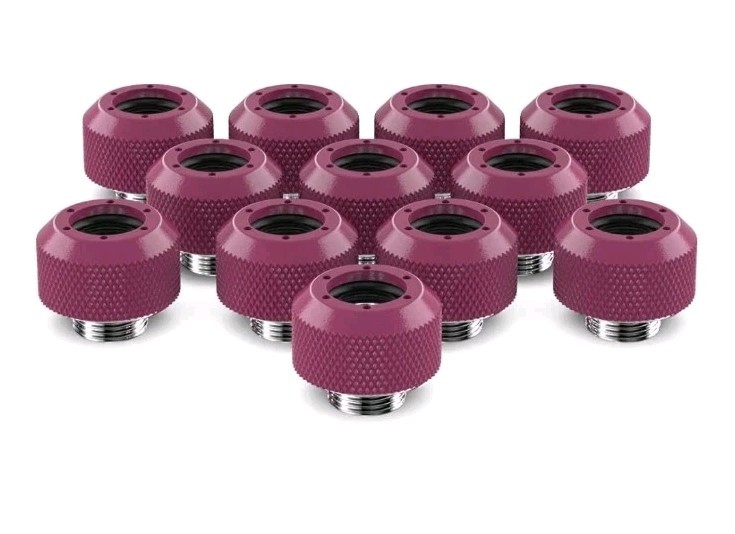 PrimoChill 1/2in. Rigid RevolverSX Series Fitting - 12 pack - Magenta