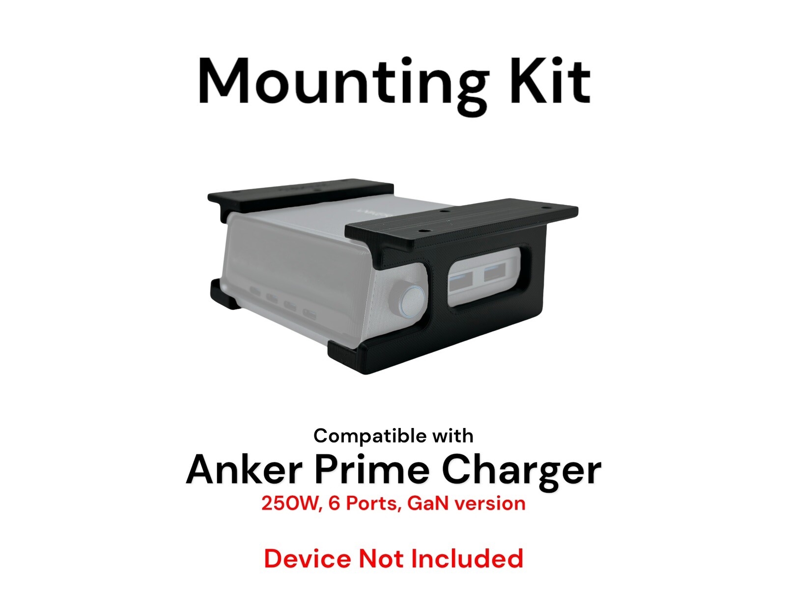 Desk Mount Kit for Anker Prime Charger 250w Version - Under Desk Mount Brackets