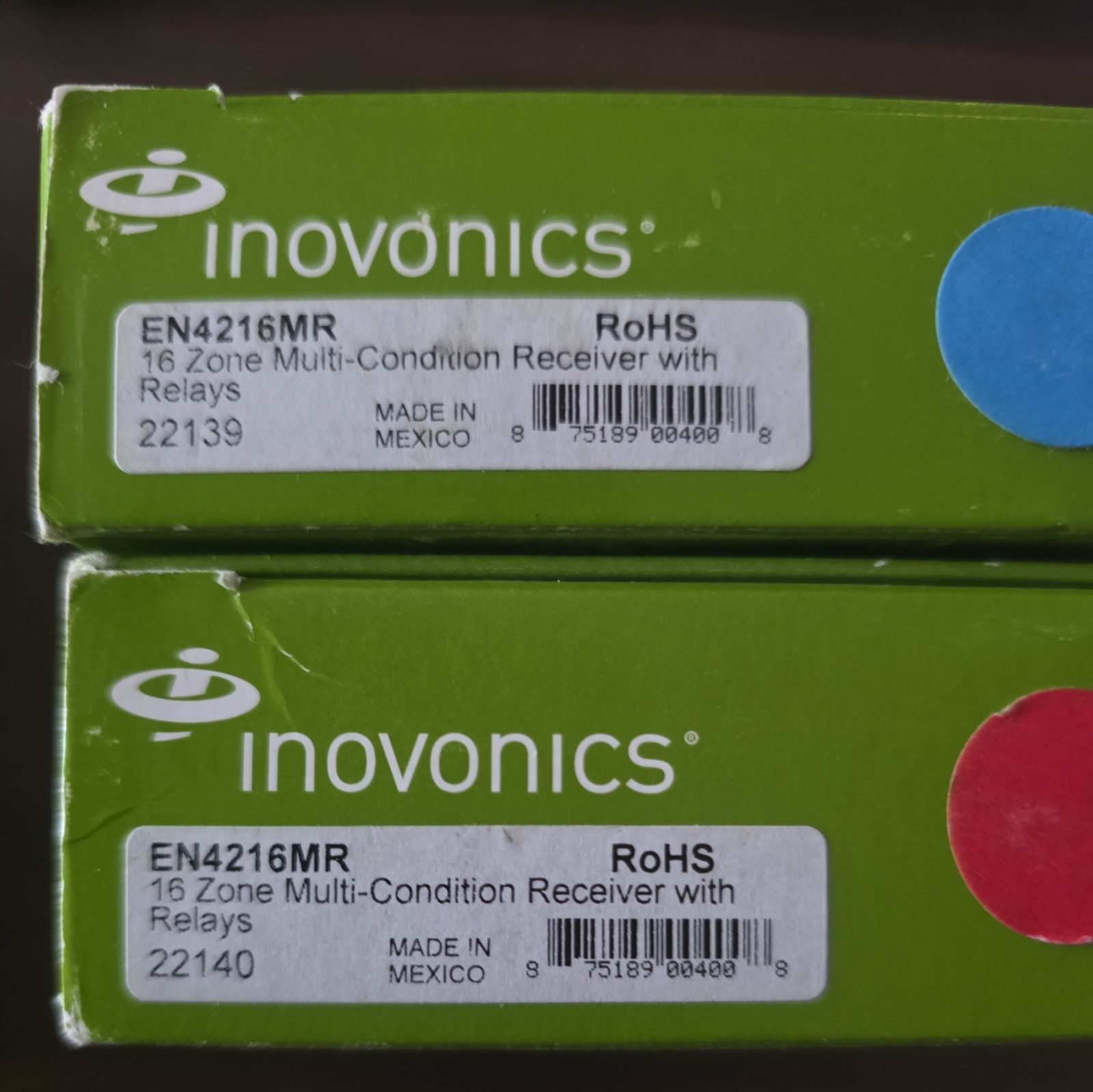 Set of 2 Inovonics EN4216MR 16 Zone Multi-Condition Receiver with Relays
