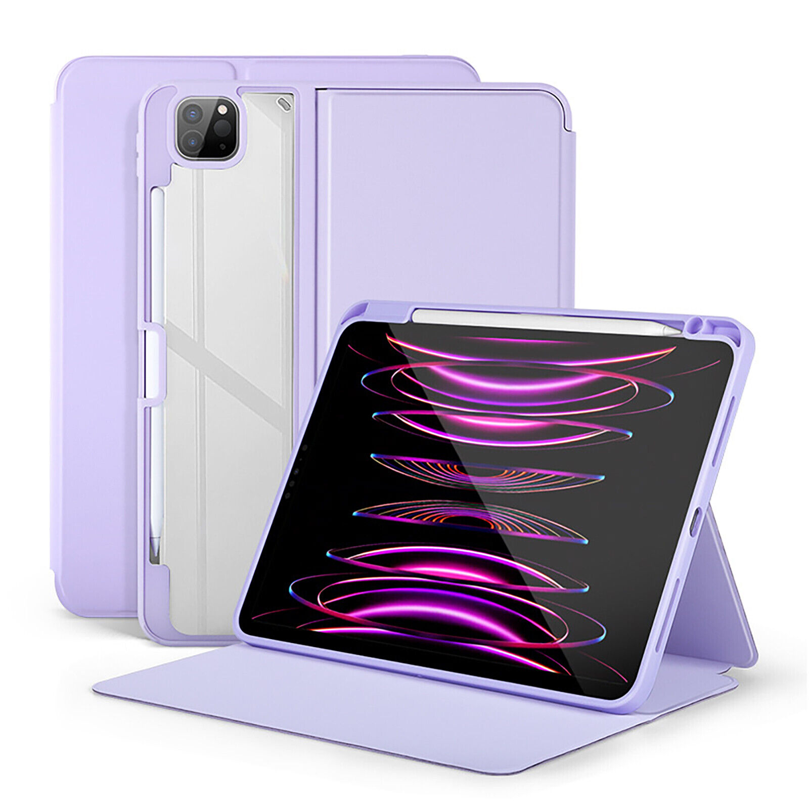 Acrylic Transparent Hard PC Tablet Protective Case Cover for iPad Pro 12.9 inch