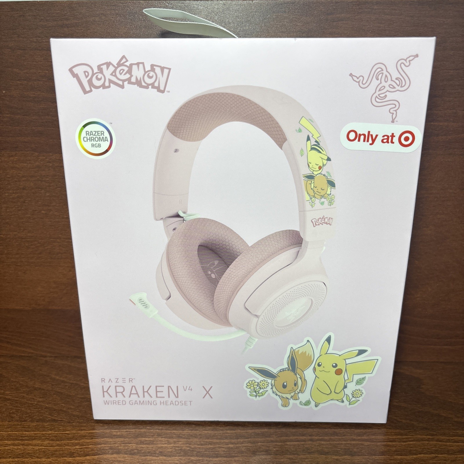 🔥NEW🔥 Pokemon Razer Kraken V4 EEVEE & PIKACHU EDITION Wired Gaming Headset