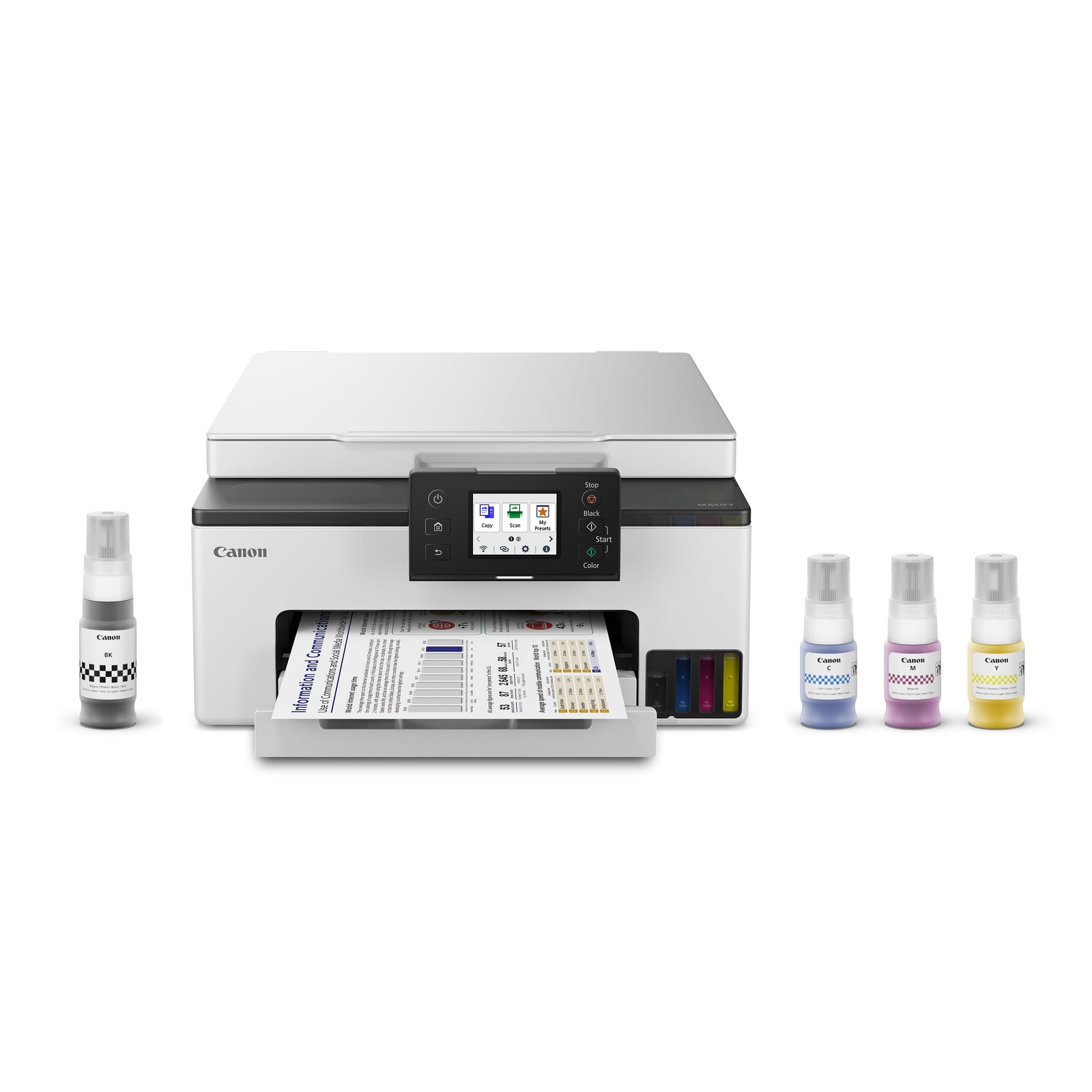 Canon 6169C002 MAXIFY GX1020 Inkjet Multifunction Printer - White