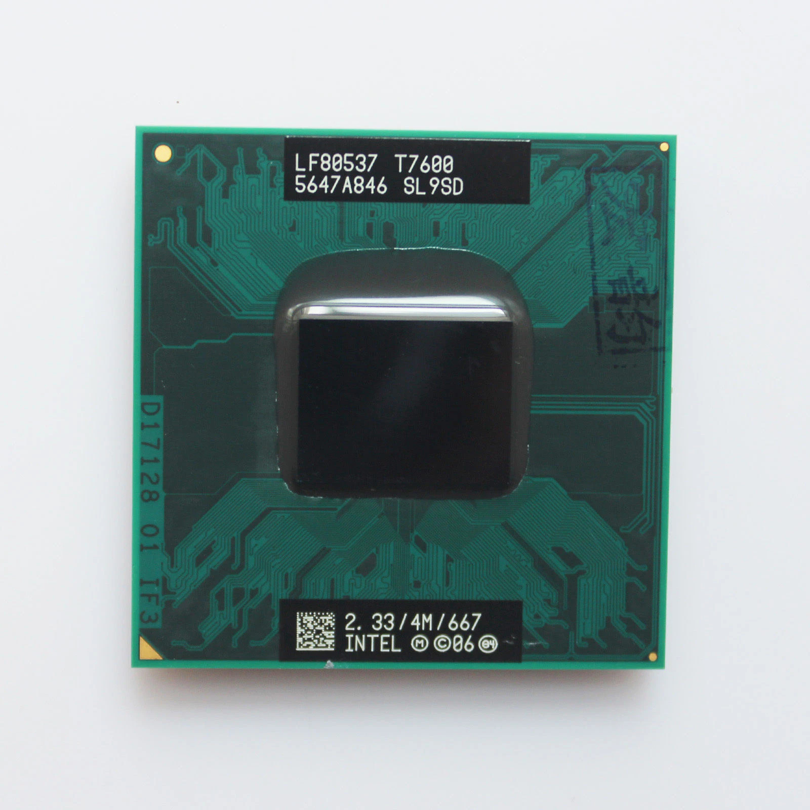 Intel Core 2 Duo T7600 2.33 GHz 4M 667 Mobile Dual-Core CPU SL9SD Processor