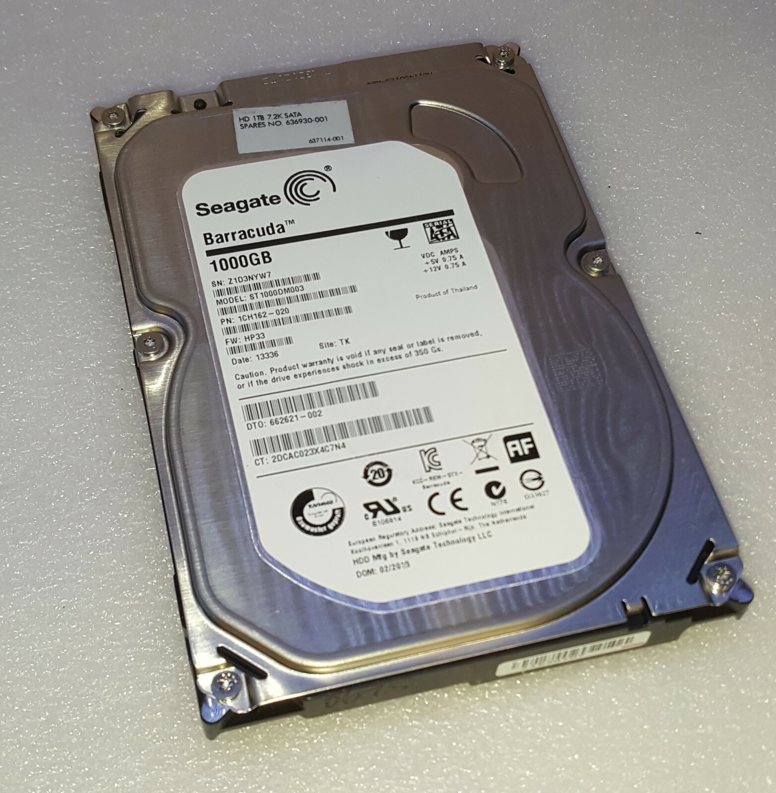 HP Pavilion p7-1026 - 1TB SATA Hard Drive with Windows 10 Pro 64-Bit Preloaded