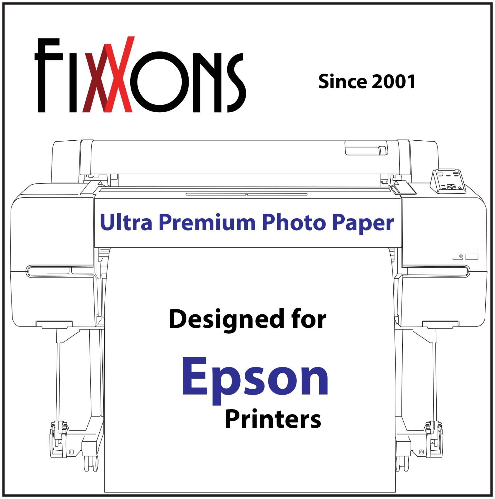 Ultra Premium Glossy Inkjet Photo Paper 44" x 100'  for Epson