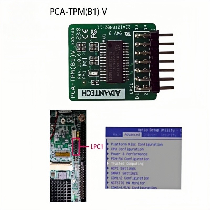 1PCS NEW Advantech TPM2.0 PCA-TPM(B1)V Vertical Security Module Fast Delivery