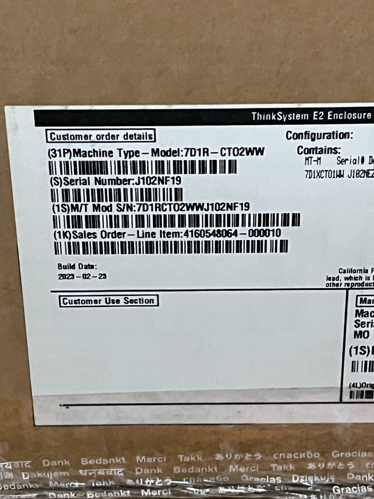 Lenovo ThinkSystem SE350 Edge Server Xeon D-2143IT NVIDIA A2 GPU Sealed