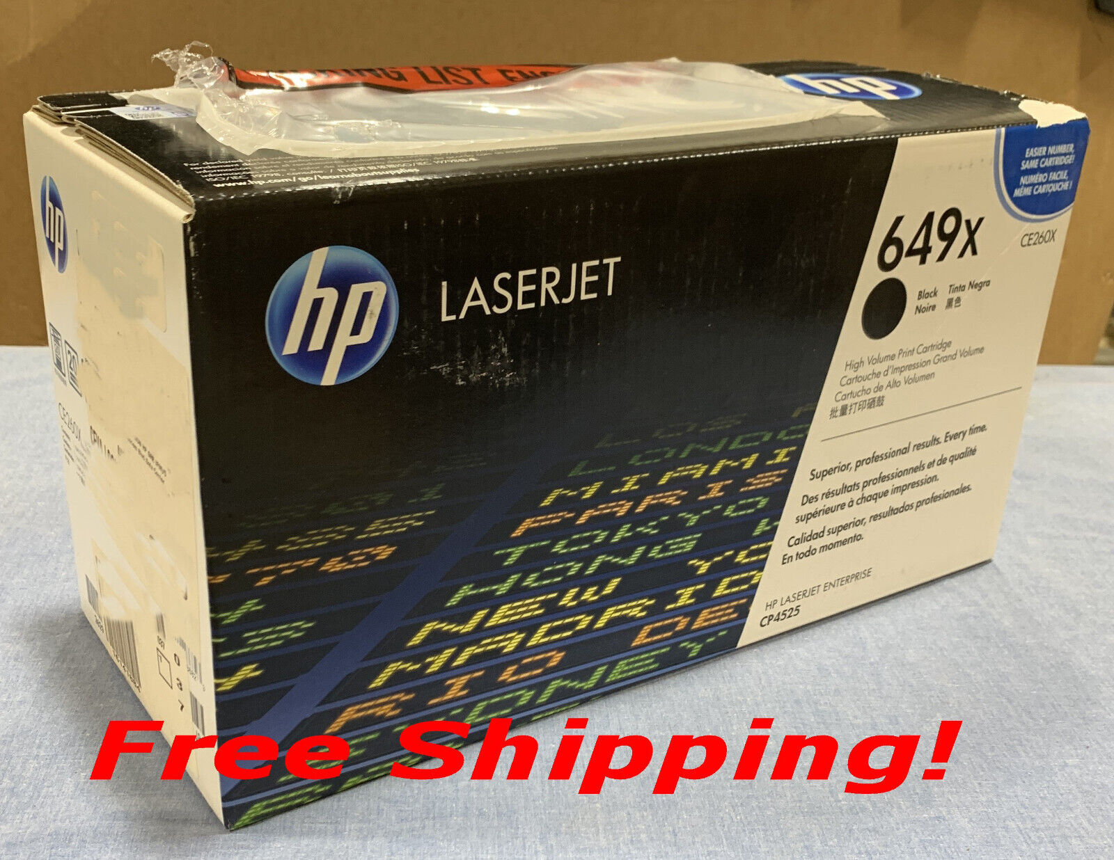 Genuine HP 649X CE260X Black High Volume Print Cartridge CP4525 (New & Sealed)