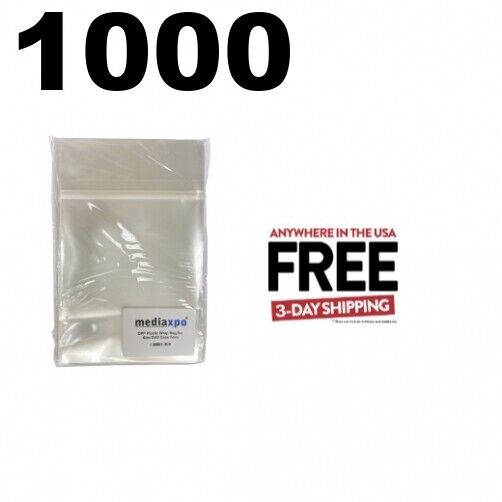 1000 OPP Plastic Wrap Bag for Slim DVD Case 7mm ** 1-3 DAY
