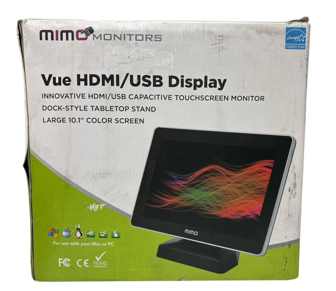 Mimo Vue UM-1080C-G 10.1" LCD Capacitive Touch Display HDMI/USB With Base