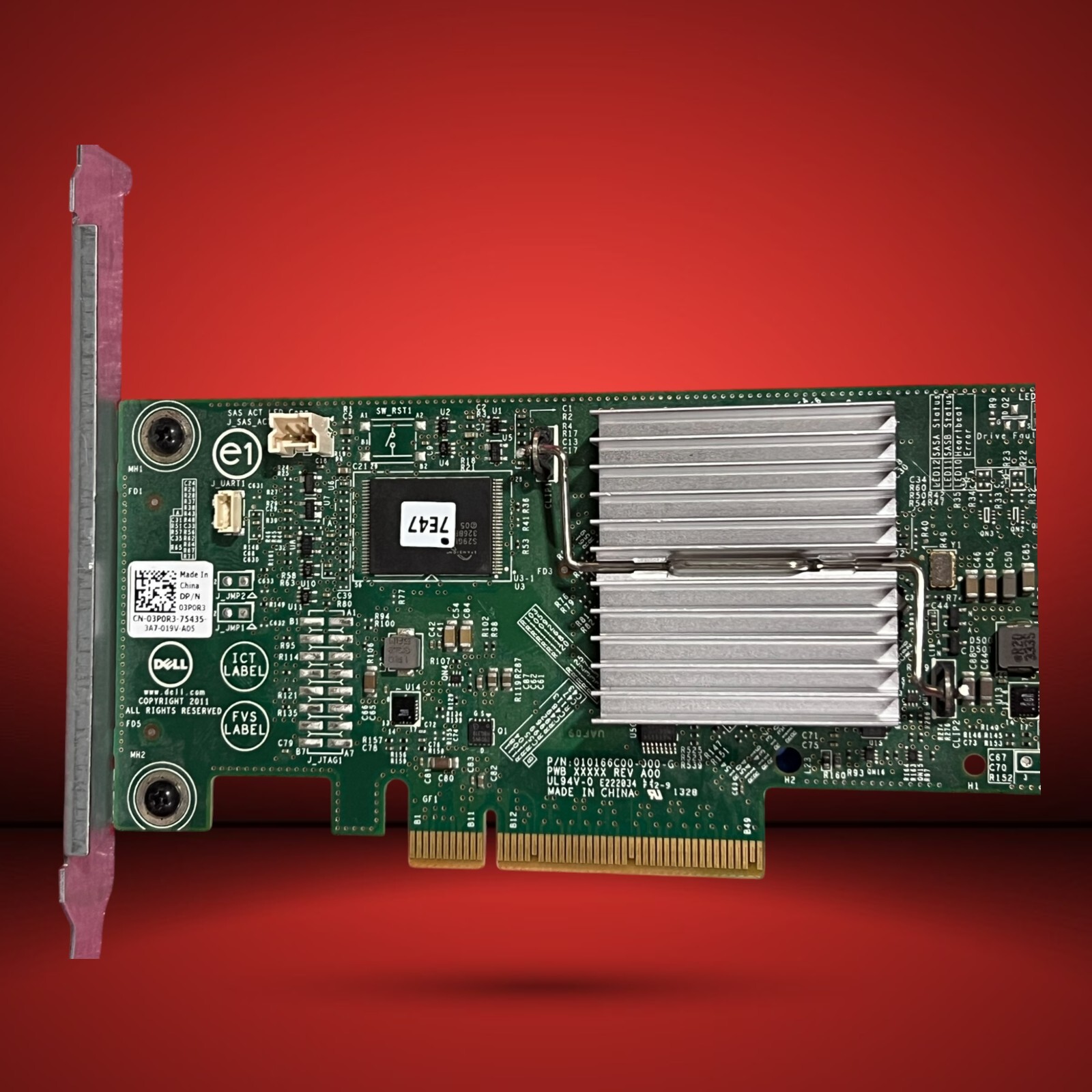Dell PERC H310 6Gbps SAS/SATA PCIe x8 RAID Controller Card 3POR3