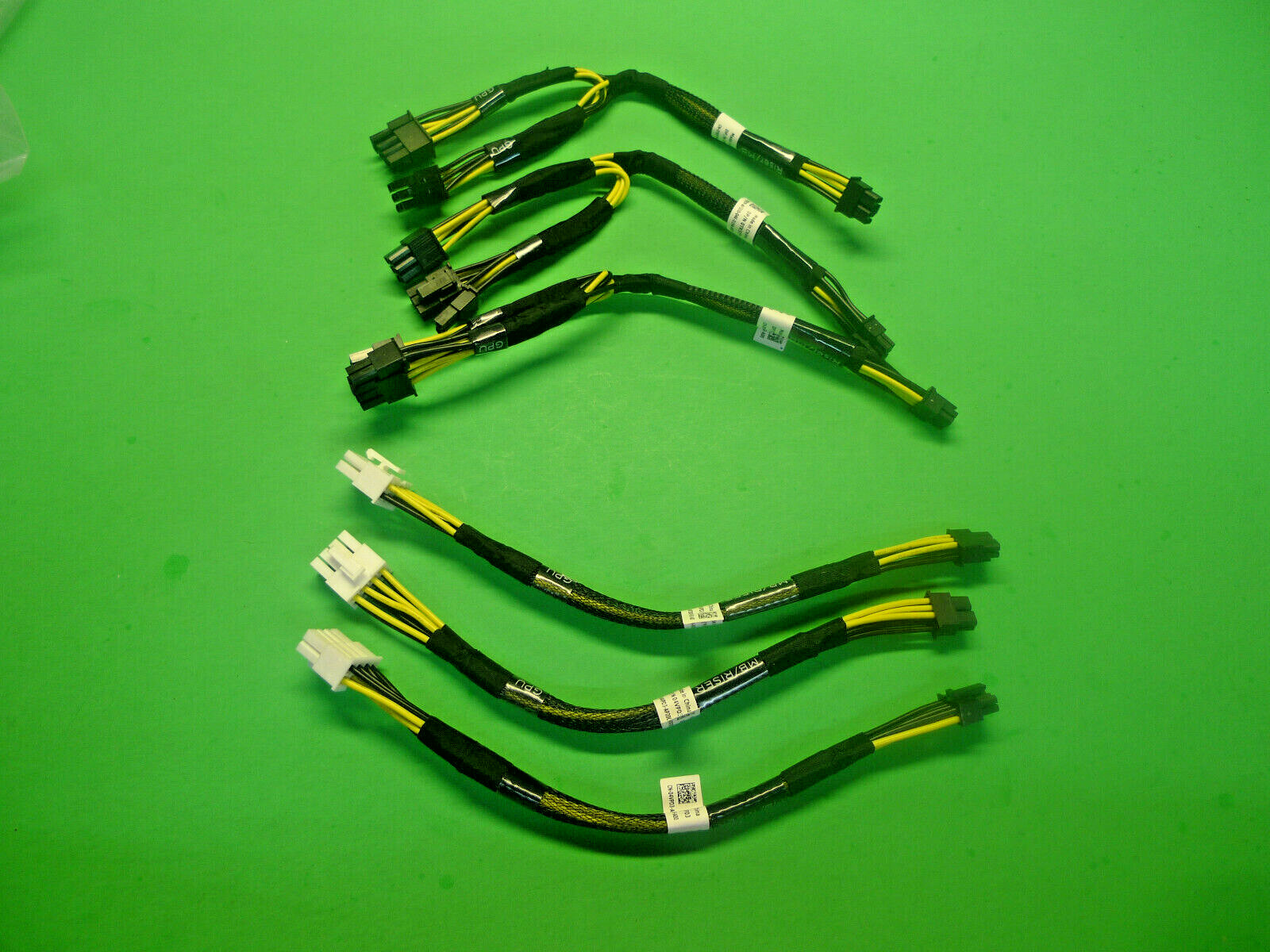 NEW Dell PowerEdge R740 GPU Riser Cable w/Power Cable Kit 4VPD3 TR5TP G22FR